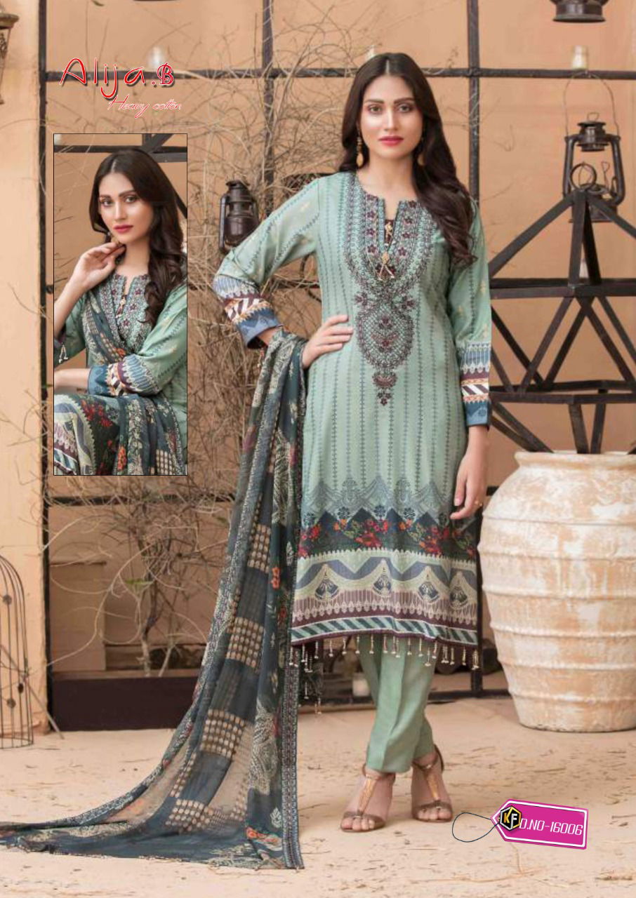 Keval Alija B 16 Heavy Cotton Karachi Fancy Regular Wear Dress Material Collection